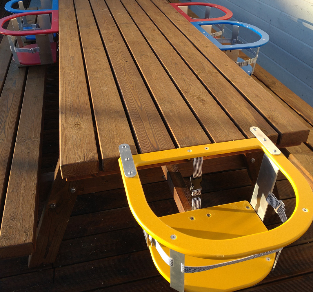 Solide barneseter til barnehage som gir komfort og sikkerhet gjennom hele dagen